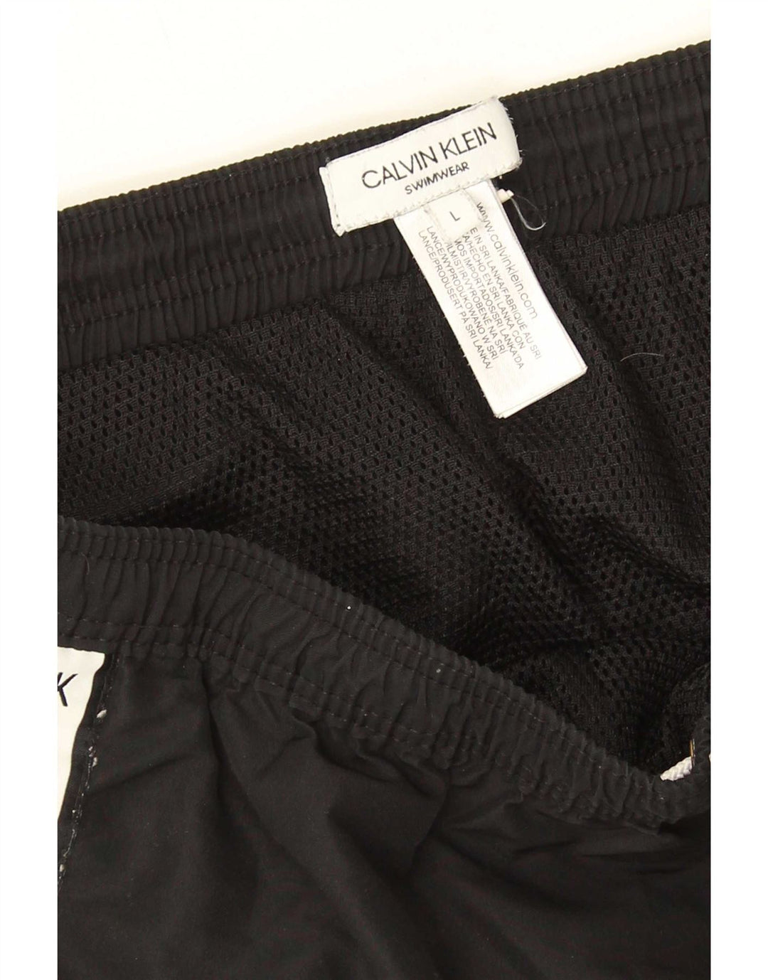 Calvin Klein Ανδρικό γραφικό σορτς κολύμβησης μεγάλο μαύρο χρώμα πολυεστέρα