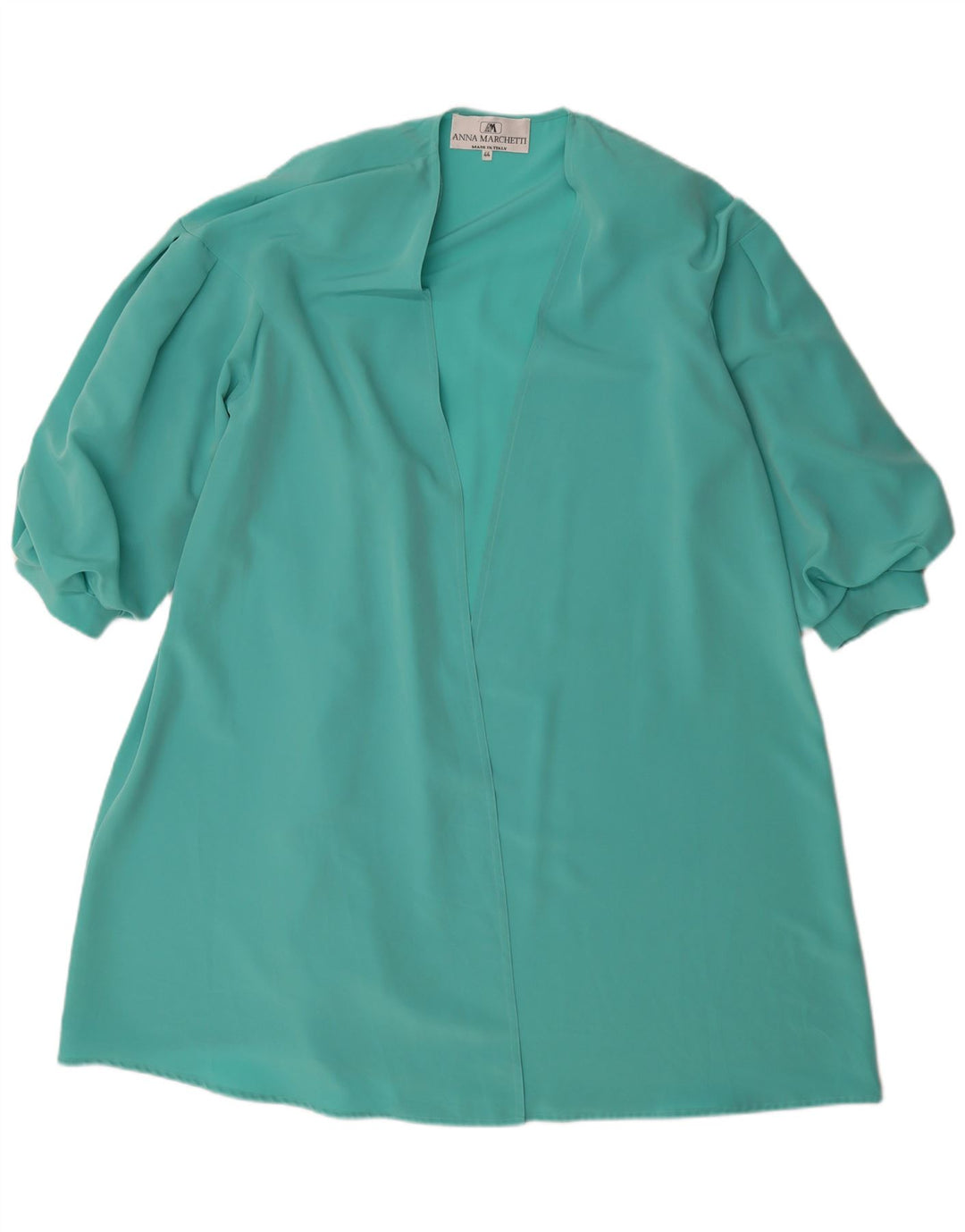 Vintage γυναικείο μανίκι 3/4 oversized ζακέτα IT 44 Μεσαίο τιρκουάζ