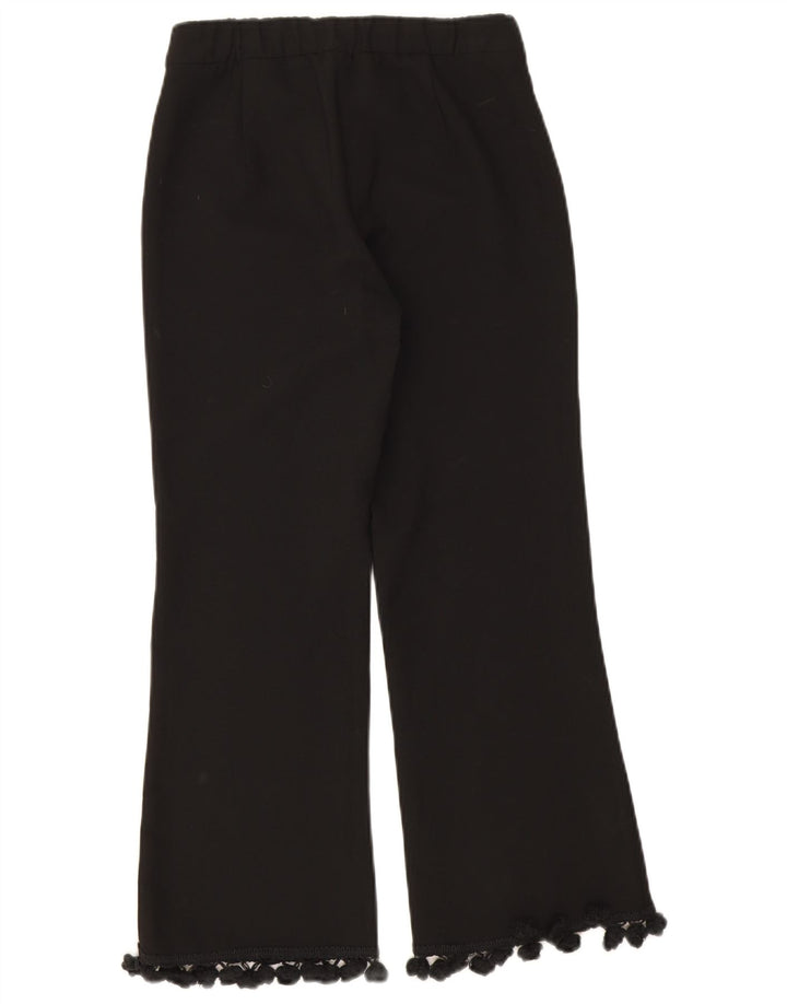 Zara Γυναικείο Bootcut Cropped Παντελόνι XS W24 L24 Μαύρο Πολυεστέρας
