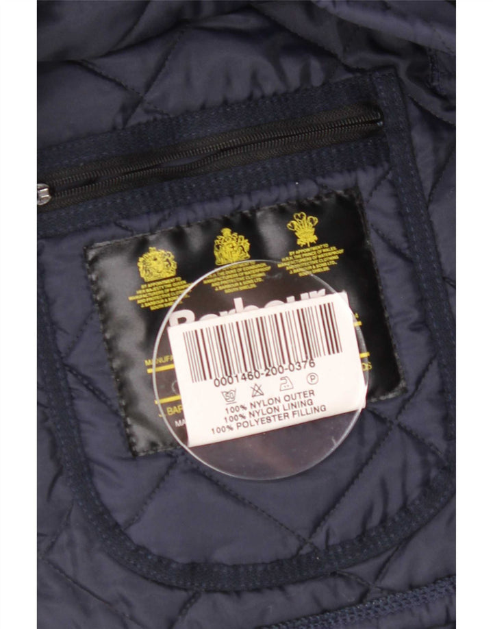 Ανδρικό μπουφάν Barbour LIDDESDALE UK 40 Large Navy Blue Nylon