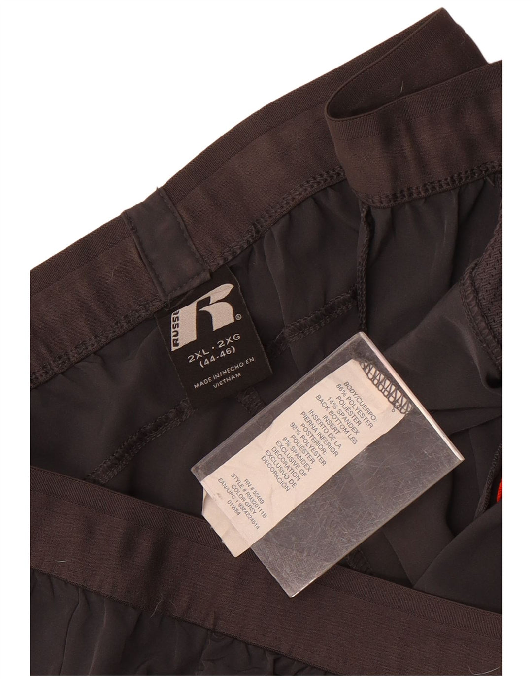 Αθλητικό ανδρικό αθλητικό σορτς Russell 2XL γκρι χρώματος πολυεστέρας