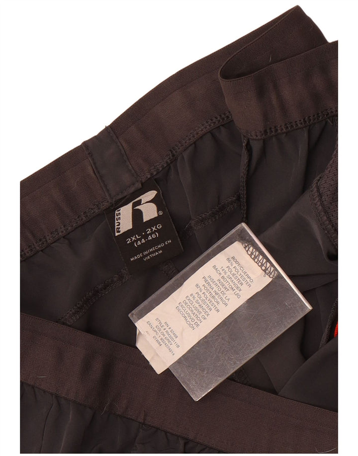 Αθλητικό ανδρικό αθλητικό σορτς Russell 2XL γκρι χρώματος πολυεστέρας