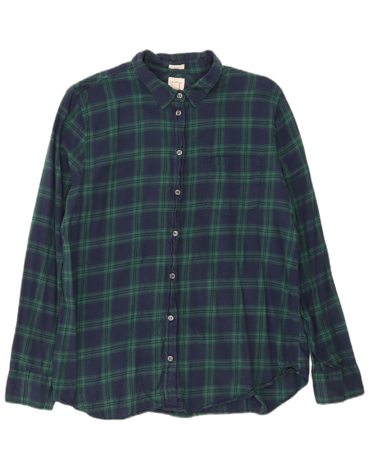 Γυναικείο πουκάμισο J. Crew Large Navy Blue Check