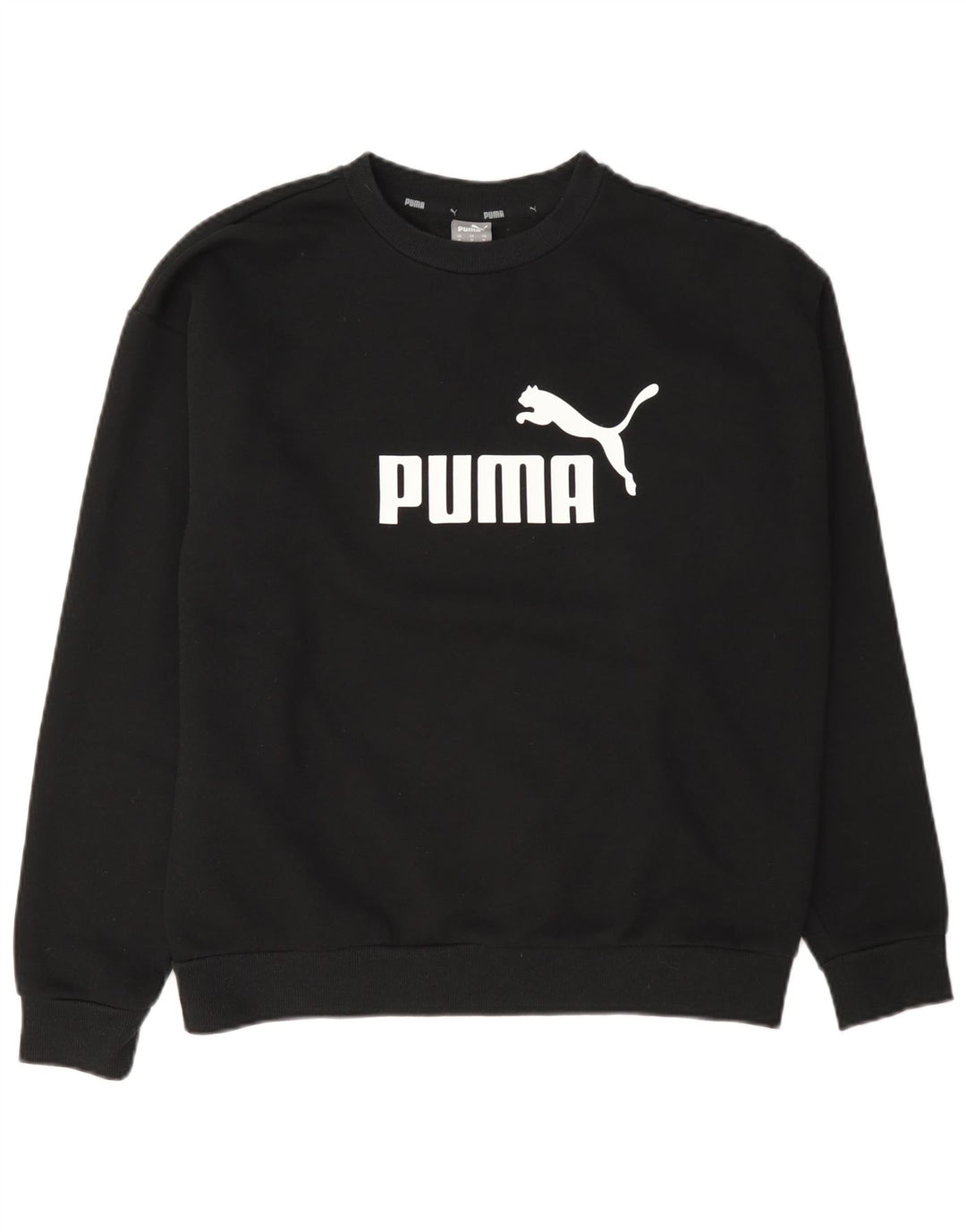 Γυναικεία γραφική φούτερ Puma Jumper UK 14 Μεσαίο μαύρο βαμβακερό