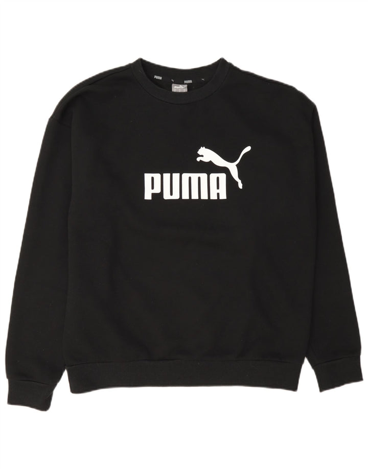 Γυναικεία γραφική φούτερ Puma Jumper UK 14 Μεσαίο μαύρο βαμβακερό