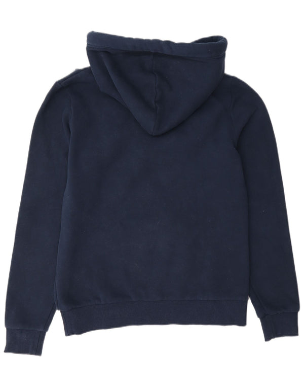 Superdry Γυναικείο Hoodie Jumper UK 8 Small Navy Blue Cotton