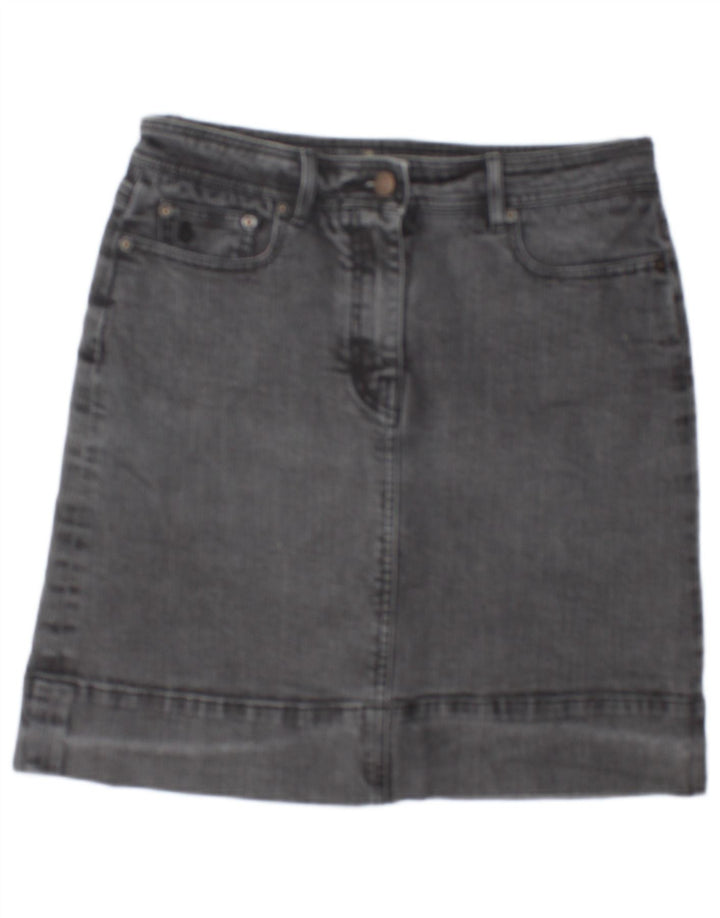 BODEN Γυναικεία Τζιν Φούστα UK 12 Medium W30 Γκρι
