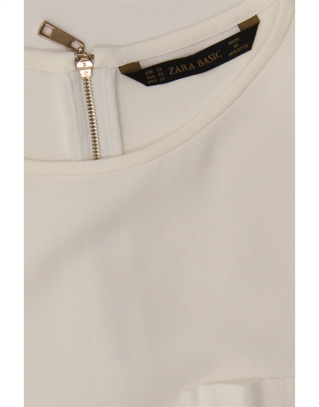 Zara Γυναικεία Μπλούζα Μπλούζα UK 18 XL Λευκή