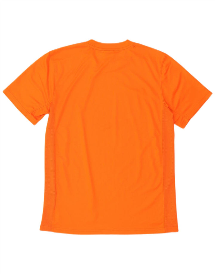 NIKE Mens Dri Fit T-Shirt Top Medium Orange Polyester