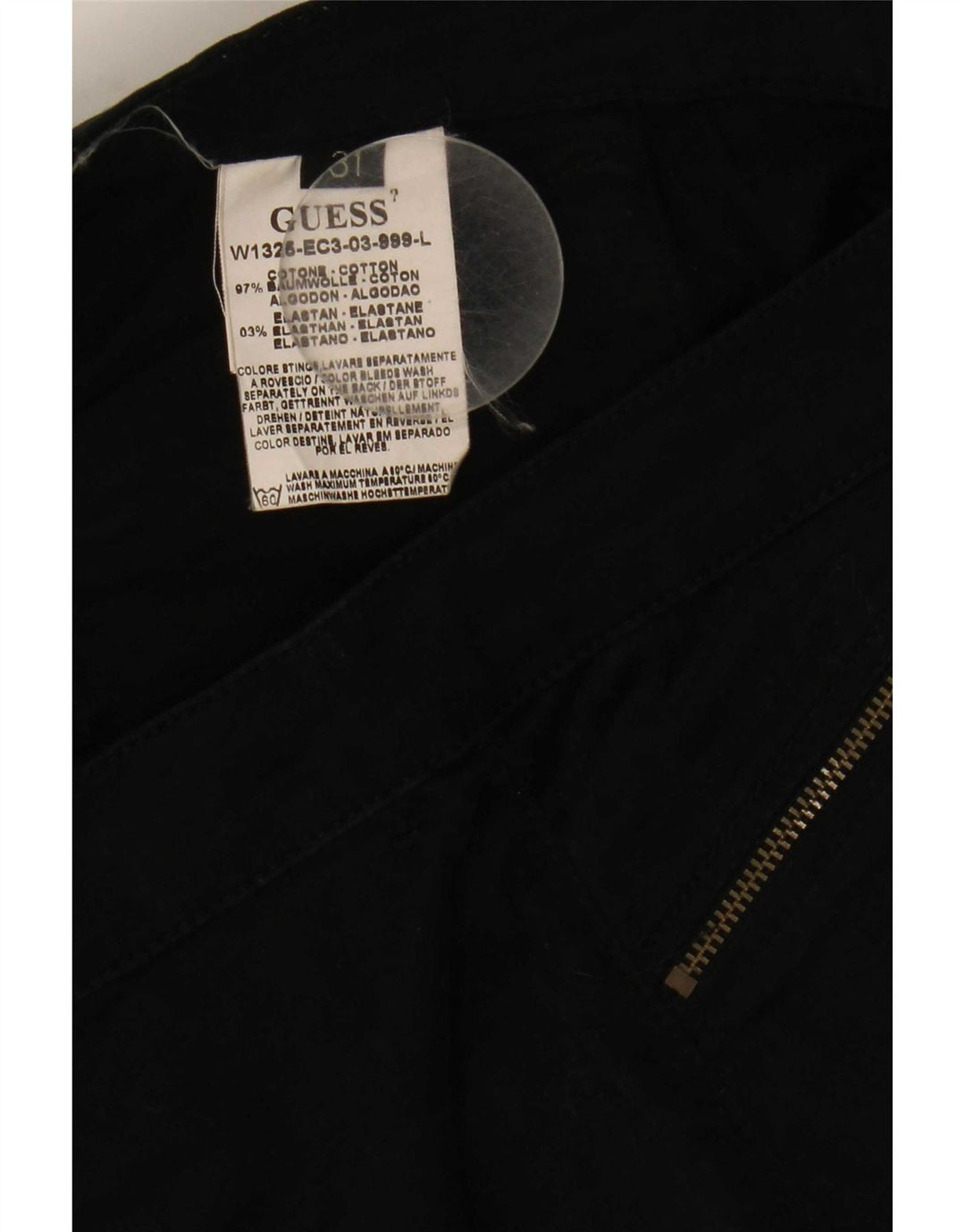 Guess Γυναικείο Bootcut Παντελόνι Cargo W31 L32 Μαύρο βαμβακερό
