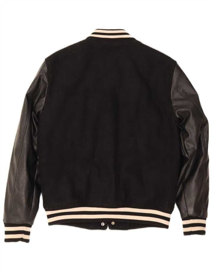 Superdry Γυναικείο Μπουφάν Varsity UK 8 Small Black Polyester