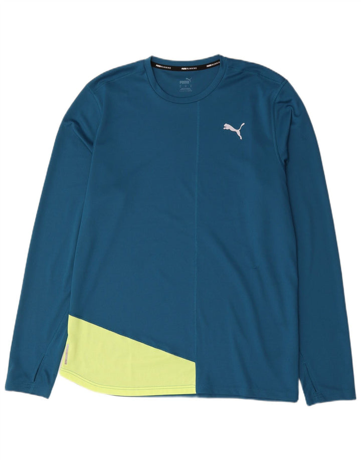 Ανδρικό μπλουζάκι Puma μακρυμάνικο XL μπλε