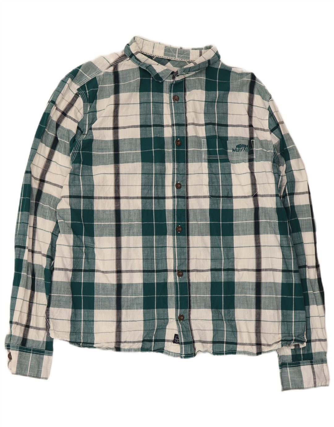 Ανδρικό πουκάμισο Weird Fish XL Green Check Cotton