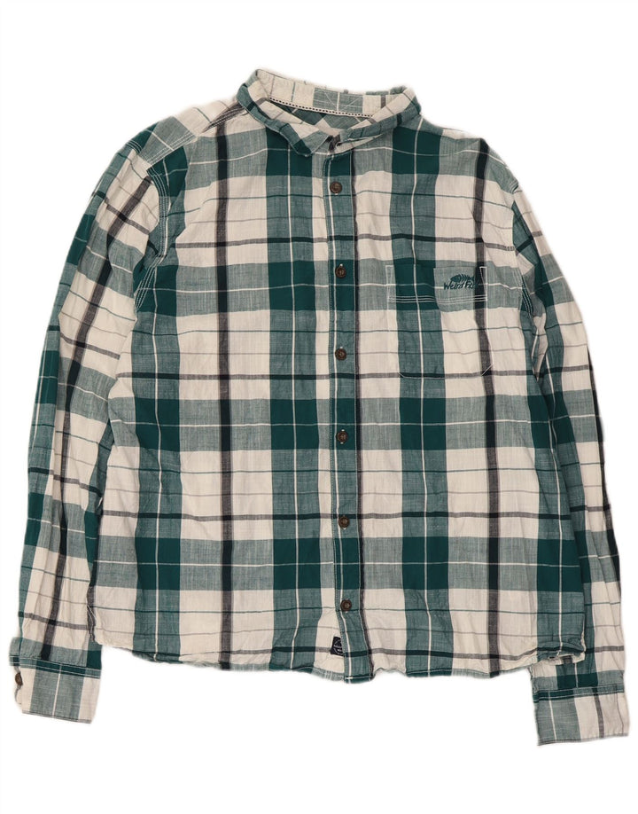 Ανδρικό πουκάμισο Weird Fish XL Green Check Cotton