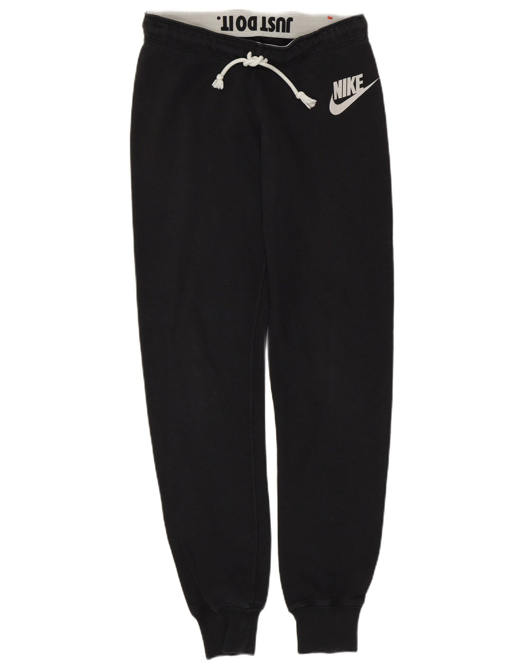 Γυναικεία αθλητική φόρμα NIKE Παντελόνι Joggers UK 10 Small Black Cotton