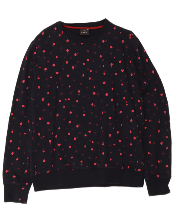 Paul Smith Γυναικεία φούτερ Jumper UK 20 2XL Navy Blue Spotted Cotton