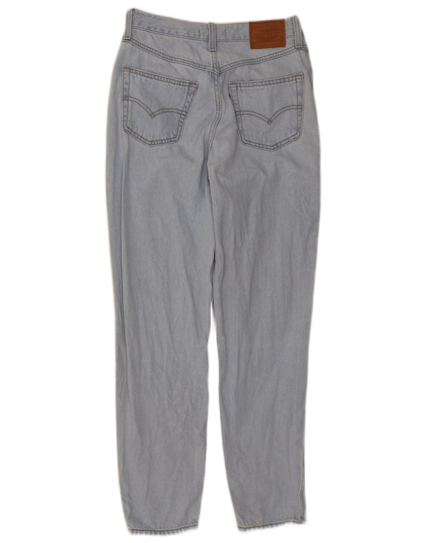 Levi's Womens Mom Tapered Jeans W26 L28 Blue Cotton 80s
