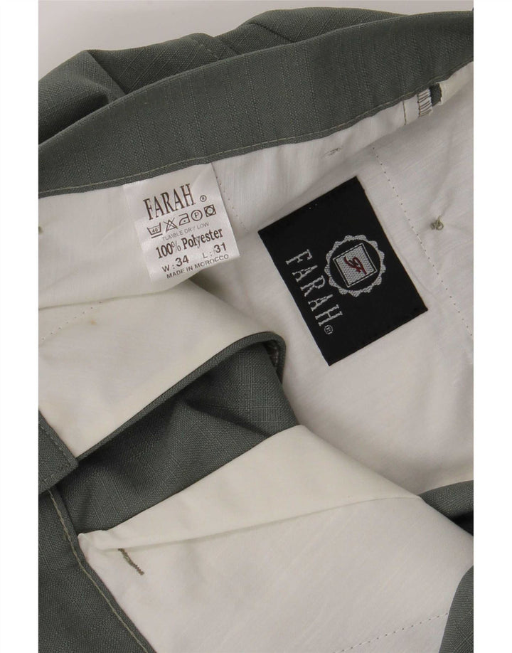 Farah Γυναικείο ίσιο casual παντελόνι W34 L31 Πράσινο Πολυεστέρας