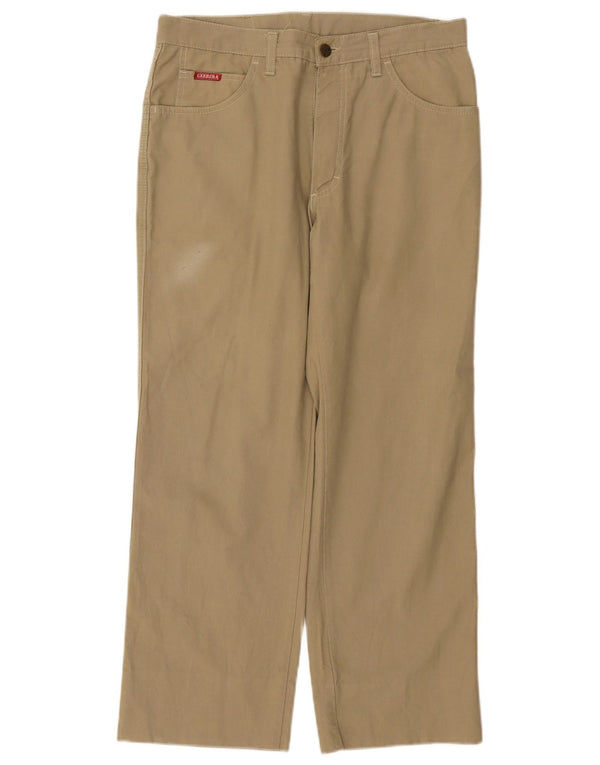 Carrera Ανδρικό ίσιο καθημερινό παντελόνι IT 50 Large W34 L28 Χακί βαμβακερό