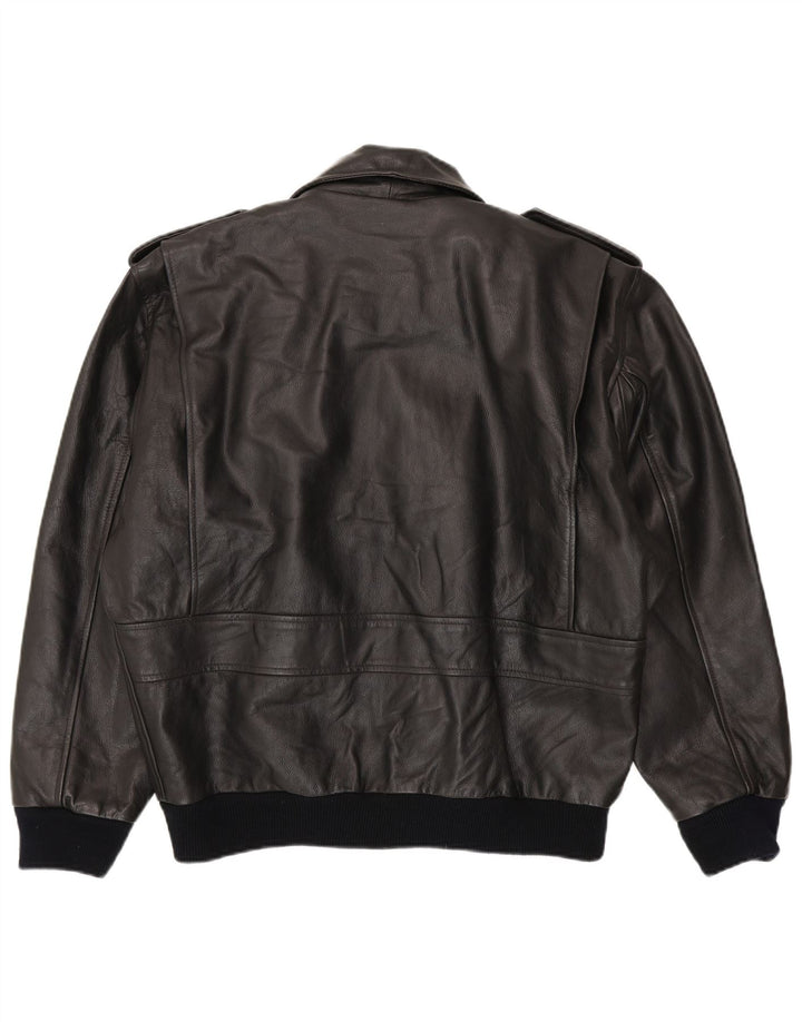 Vintage Ανδρικό Shearling Jacket IT 48 Medium Black