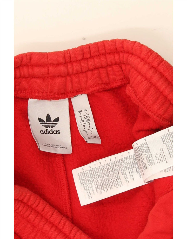 Ανδρικό αθλητικό σορτς Adidas μεγάλο κόκκινο βαμβακερό