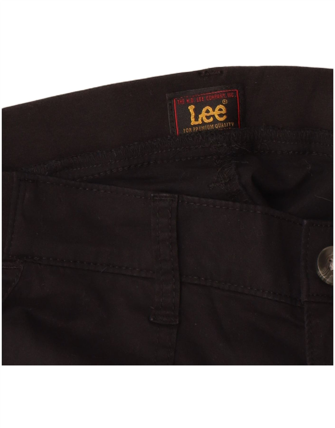 LEE Γυναικείο Βερμούδα Casual Σορτς US 10 Large W30 Μαύρο βαμβακερό