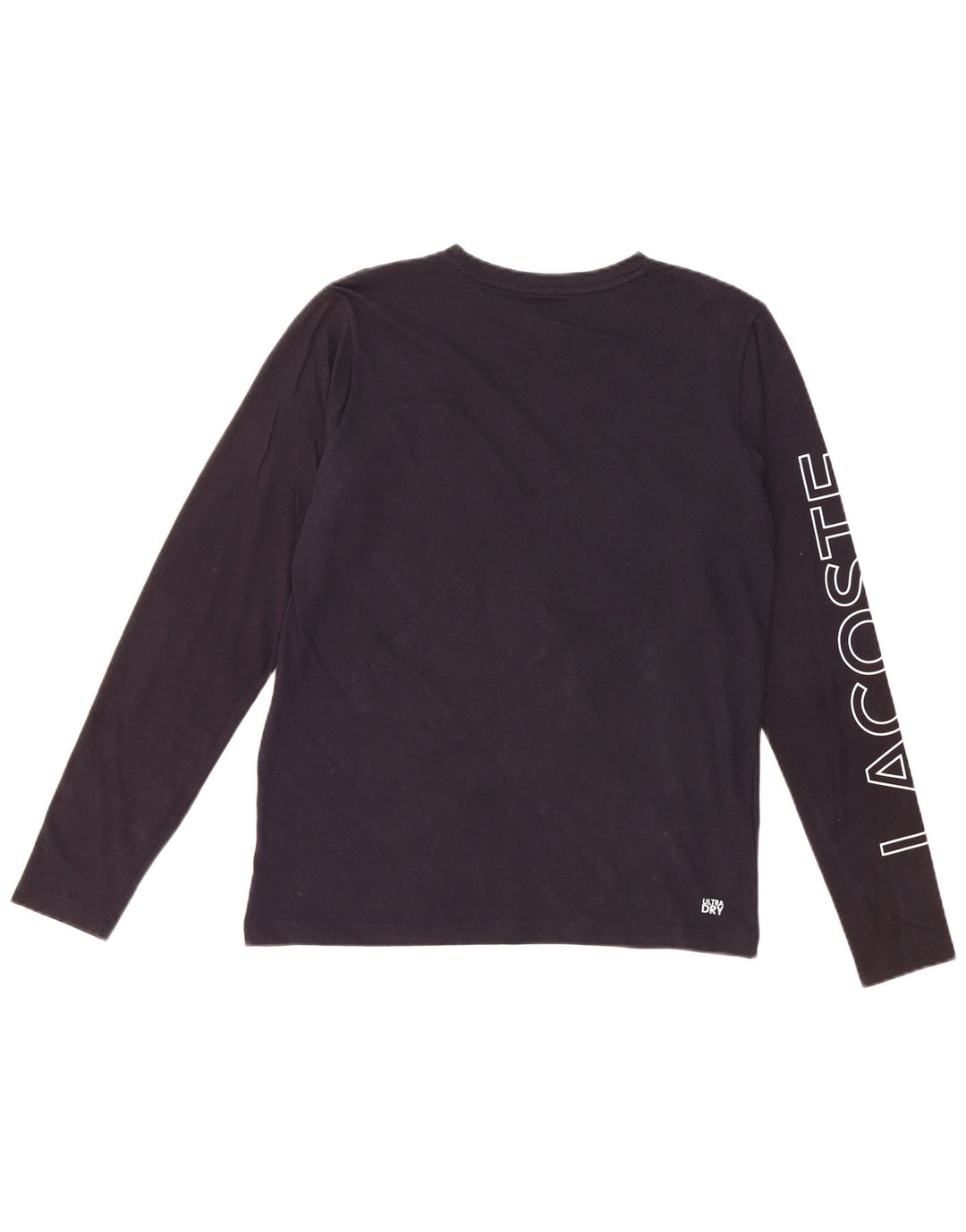 LACOSTE Boys Graphic Top Μακρυμάνικο 15-16 ετών Navy Blue Cotton