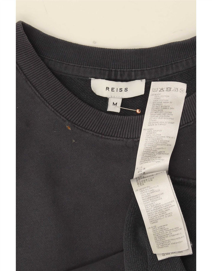 Ανδρικό φούτερ Reiss Jumper Μεσαίο μπλε βαμβακερό