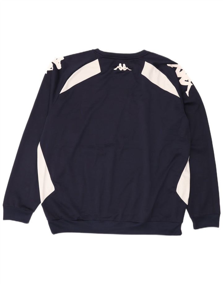Ανδρικό φούτερ Kappa Jumper 3XL Navy Blue Colourblock