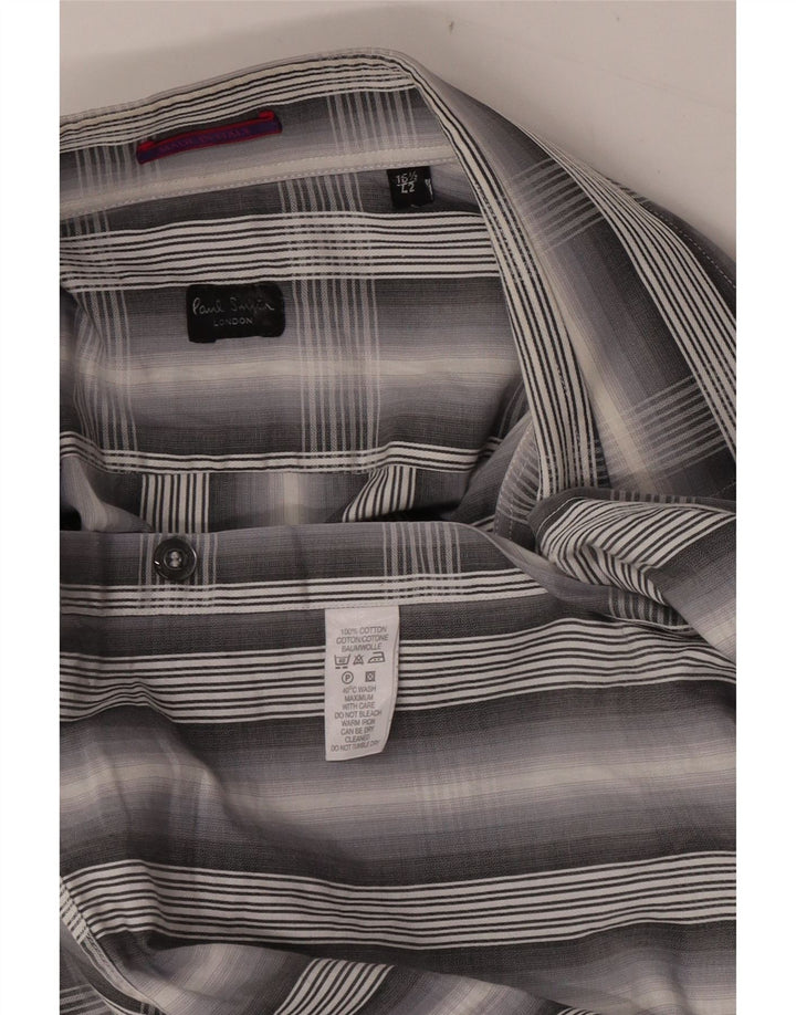 Ανδρικό πουκάμισο Paul Smith Μέγεθος 42 16 1/2 Large Grey Check Cotton