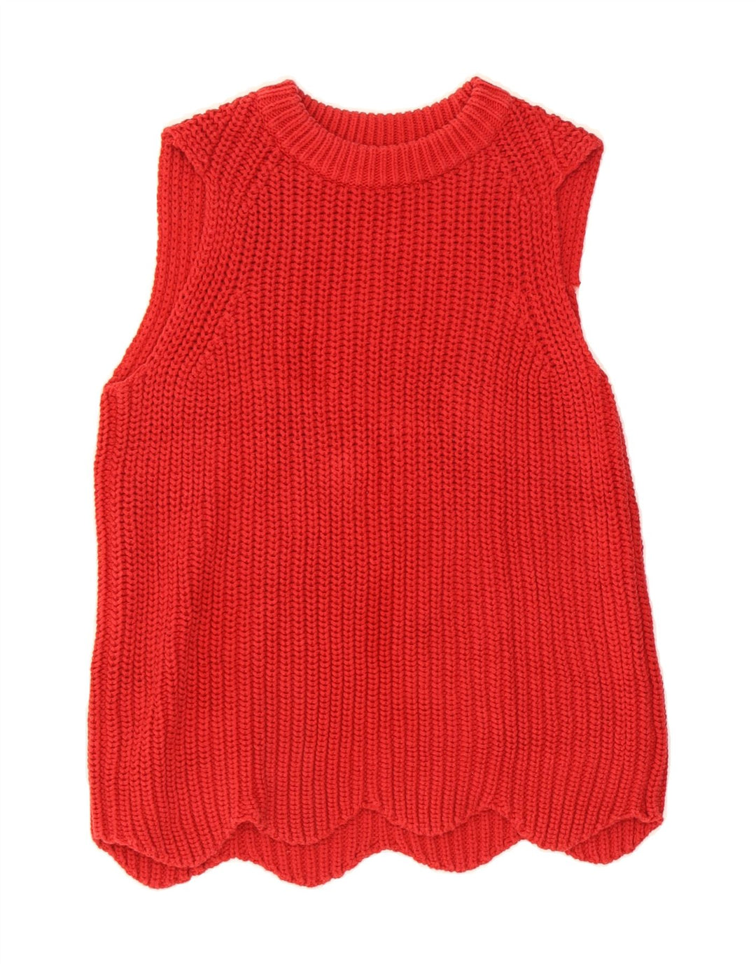 J. CREW Womens Oversized Vest Tank Top UK 2 2XS Red Vintage J. Crew and Second-Hand J. Crew from Messina Hembry 