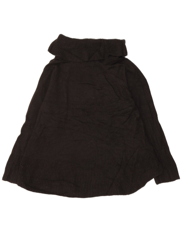 CALVIN KLEIN Γυναικείο πουλόβερ με ρολό λαιμόκοψη UK 18 XL μαύρο ακρυλικό