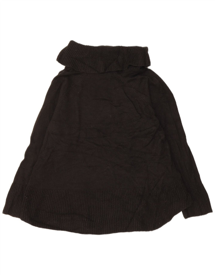 CALVIN KLEIN Γυναικείο πουλόβερ με ρολό λαιμόκοψη UK 18 XL μαύρο ακρυλικό