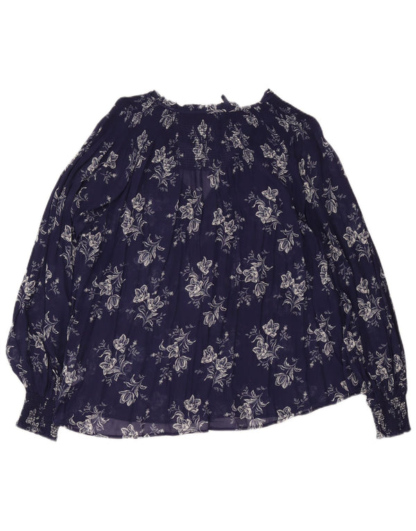 Γυναικεία μπλούζα Polo Ralph Lauren Top UK 14 Medium Navy Blue Floral