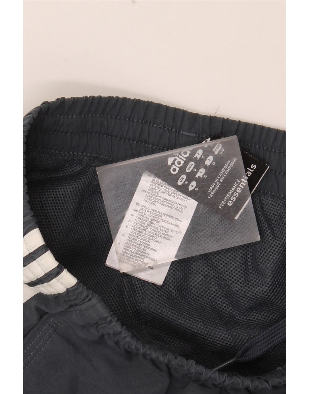 Γυναικείο αθλητικό σορτς ADIDAS Climalite UK 10 Small Navy Blue Polyester