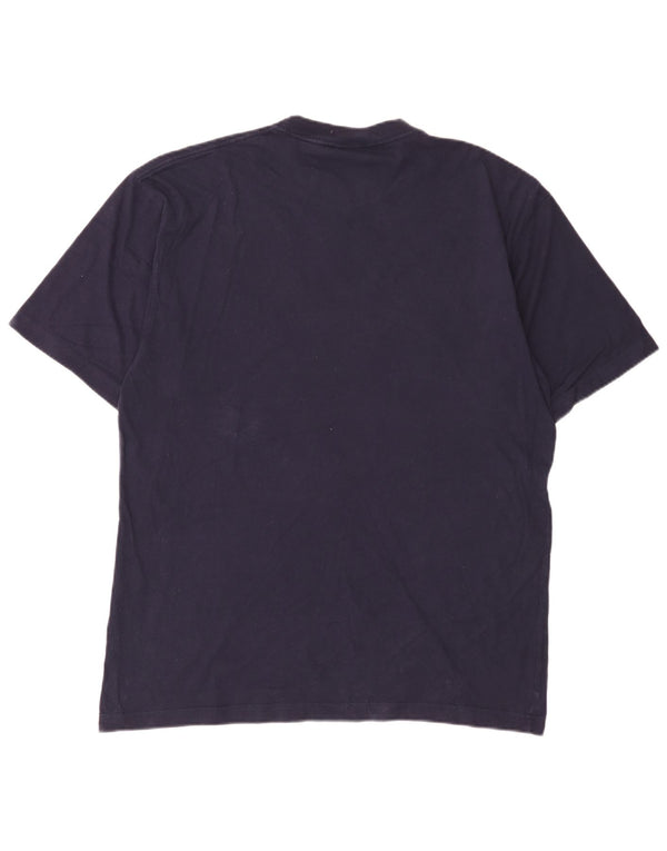 Ανδρικό γραφικό T-Shirt Fila Top XL Navy Blue Cotton