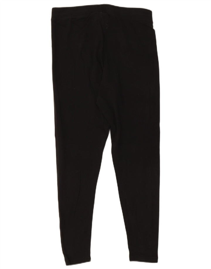 Γυναικείο γραφικό κολάν ADIDAS UK 18 XL Μαύρο βαμβακερό