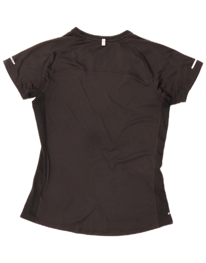 Γυναικείο T-Shirt Nike Dri Fit Top UK 12 Μεσαίο μαύρο πολυεστέρα