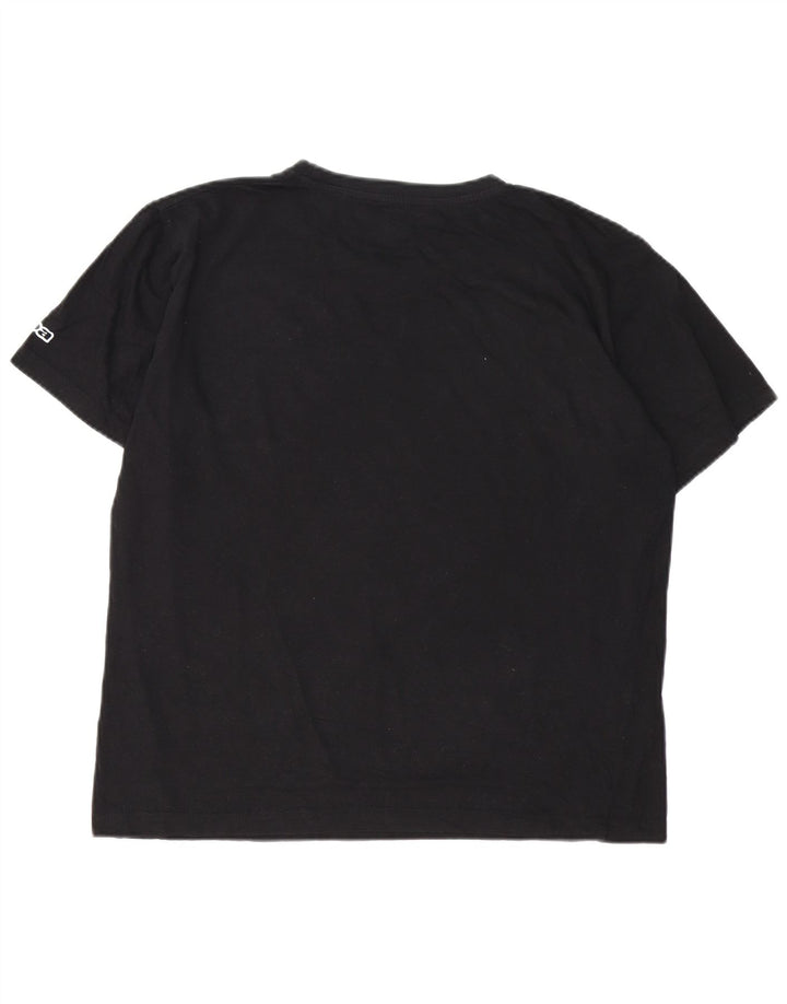 Ανδρικό γραφικό T-Shirt Kappa Top Large Μαύρο Βαμβακερό
