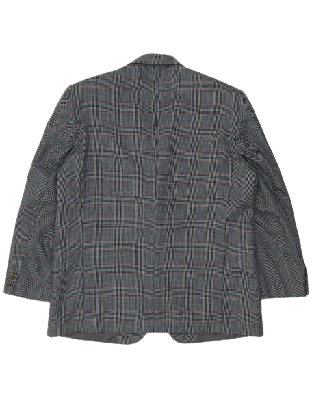 Vintage Ανδρικό σακάκι σακάκι με 2 κουμπιά IT 54 2XL Μπλε Houndstooth παρθένο μαλλί