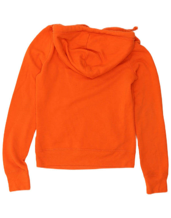 Hollister Γυναικείο Γραφικό Φούτερ UK 6 XS Πορτοκαλί βαμβακερό