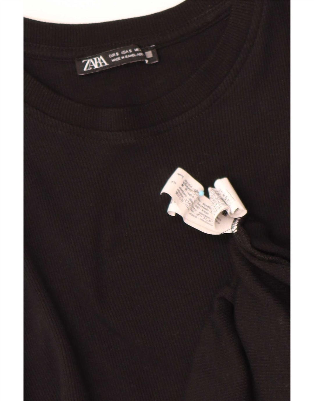 Zara Γυναικείο Αμάνικο Φόρεμα Regular Shift UK 10 Small μαύρο βαμβακερό