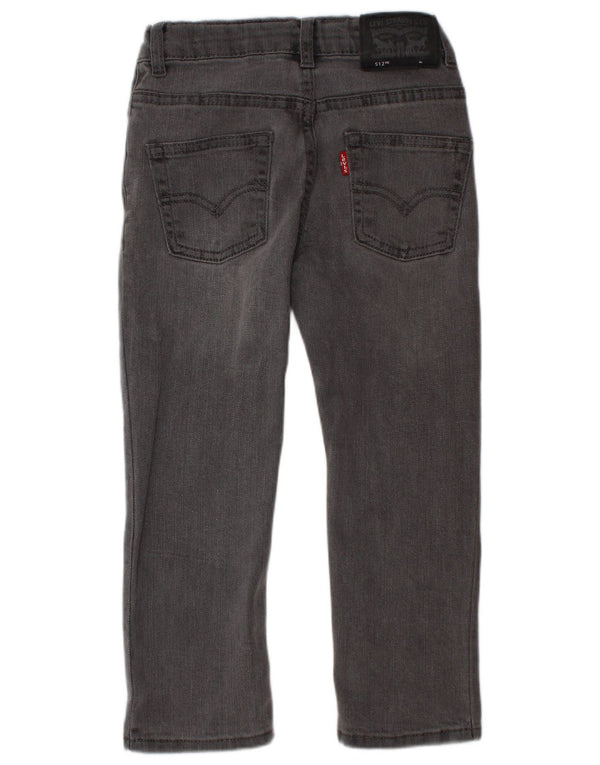 LEVI'S Boys 512 Slim Tapered Jeans 3-4 ετών W20 L16 Γκρι βαμβακερό