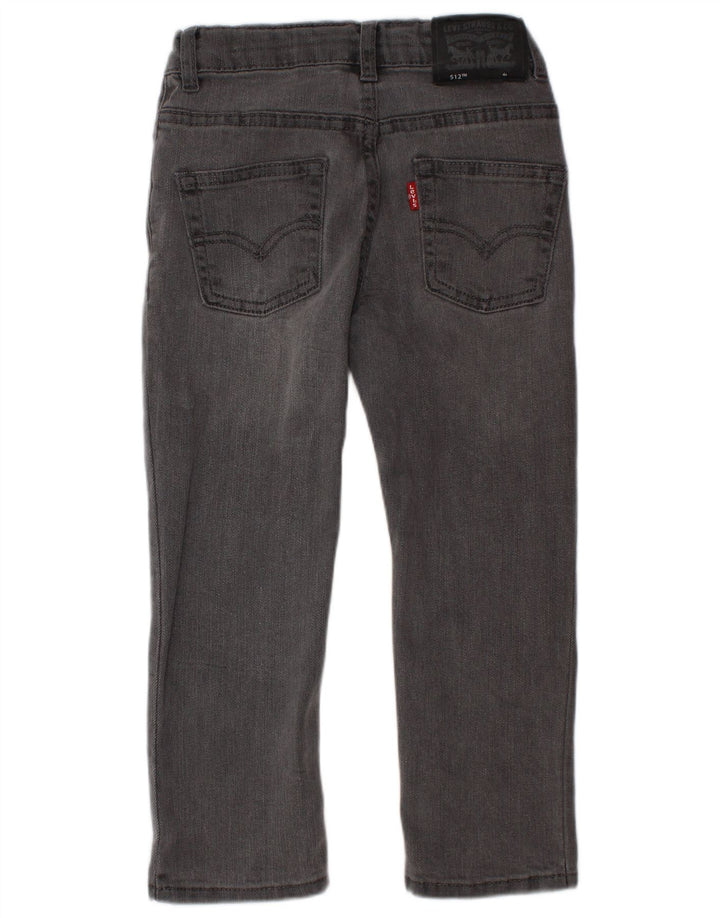 LEVI'S Boys 512 Slim Tapered Jeans 3-4 ετών W20 L16 Γκρι βαμβακερό