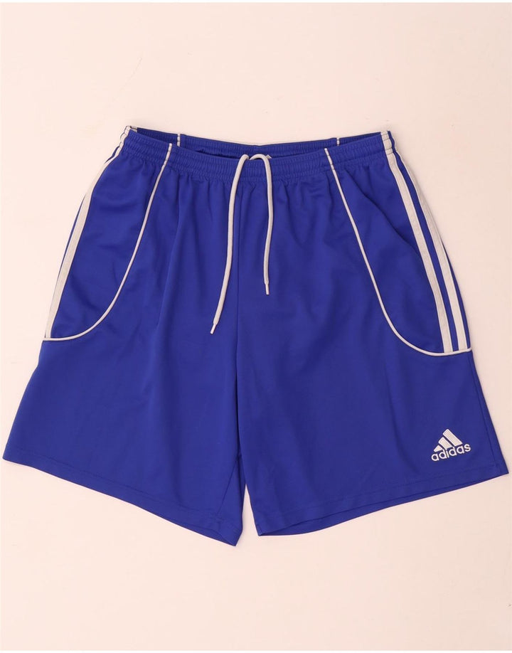 Ανδρικό αθλητικό σορτς Adidas Climalite από μεγάλο μπλε πολυεστέρα