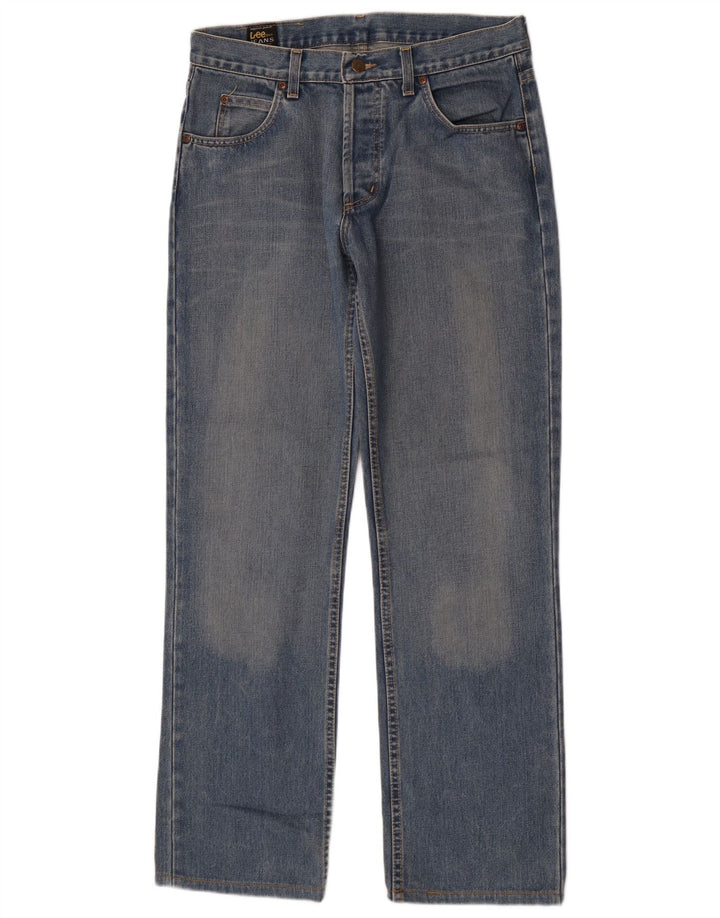 Lee Mens Straight Jeans W33 L31 Blue Cotton