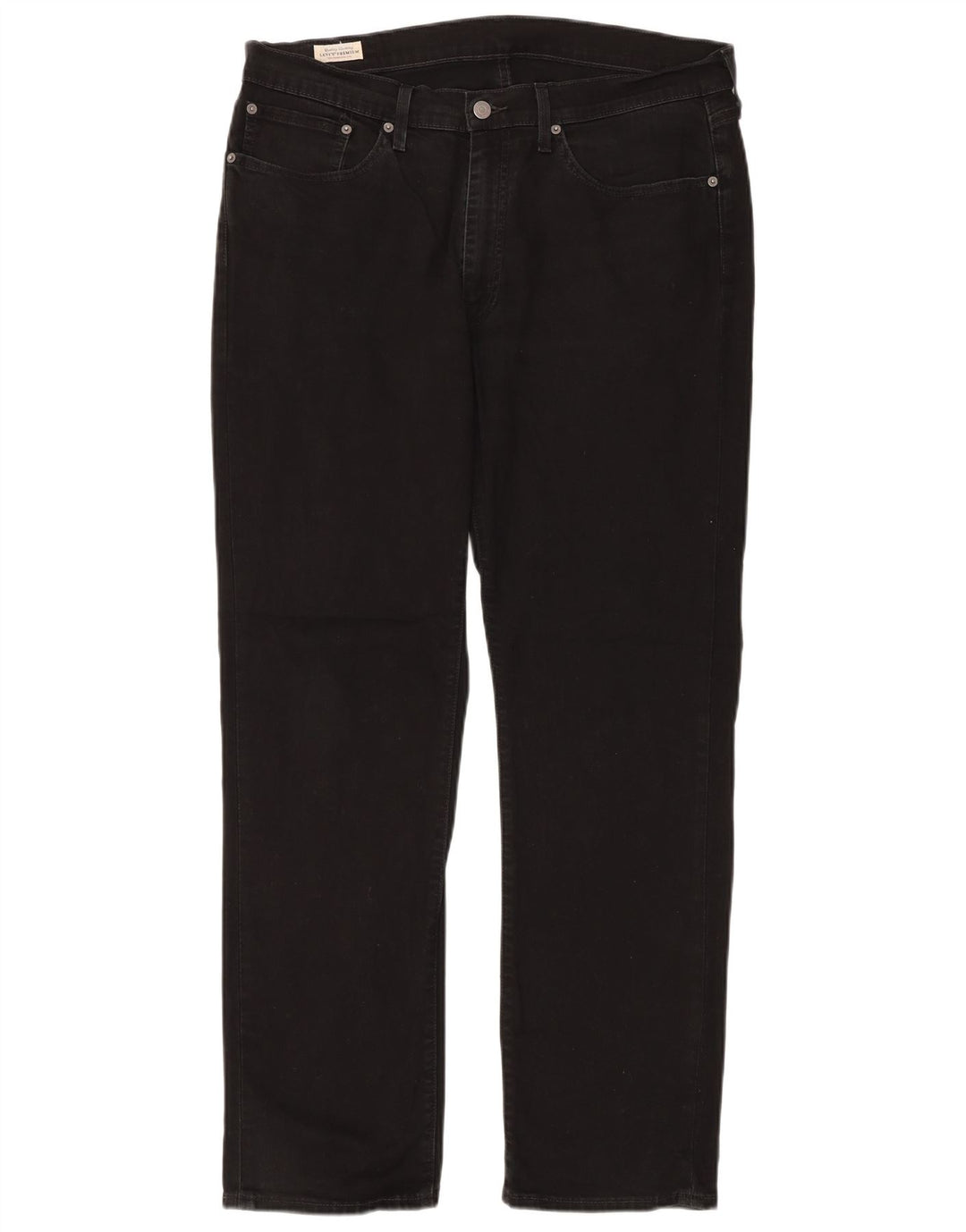 Ανδρικό τζιν LEVI'S ίσιο W36 L32 Μαύρο βαμβακερό