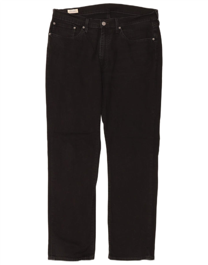 Ανδρικό τζιν LEVI'S ίσιο W36 L32 Μαύρο βαμβακερό