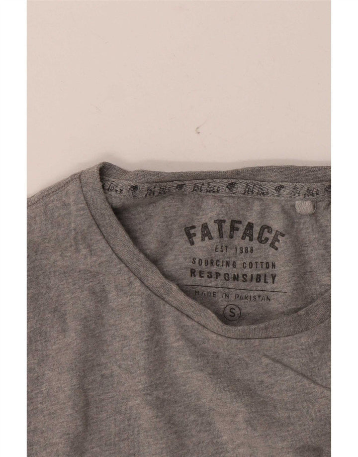 Fat Face Ανδρικό μπλουζάκι μακρυμάνικο μικρό γκρι βαμβακερό