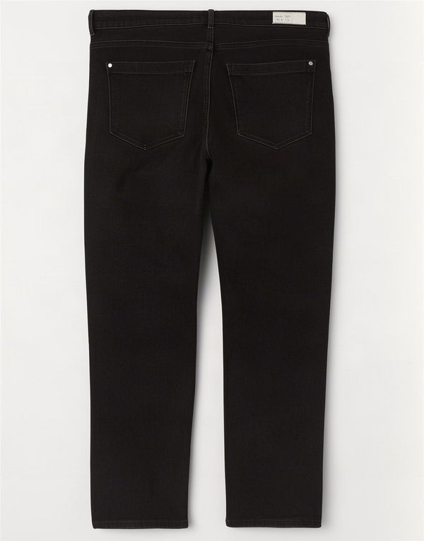 Marks & Spencer Γυναικεία Lily Crop Slim Jeans UK 18 XL W36 L26 μαύρο βαμβακερό